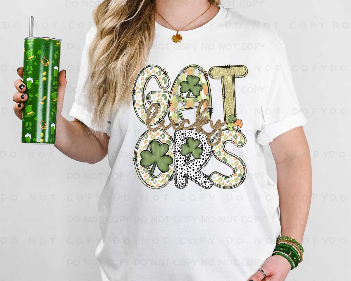 Lucky gators st Patrick patterns (caplinger) 82465 DTF transfer