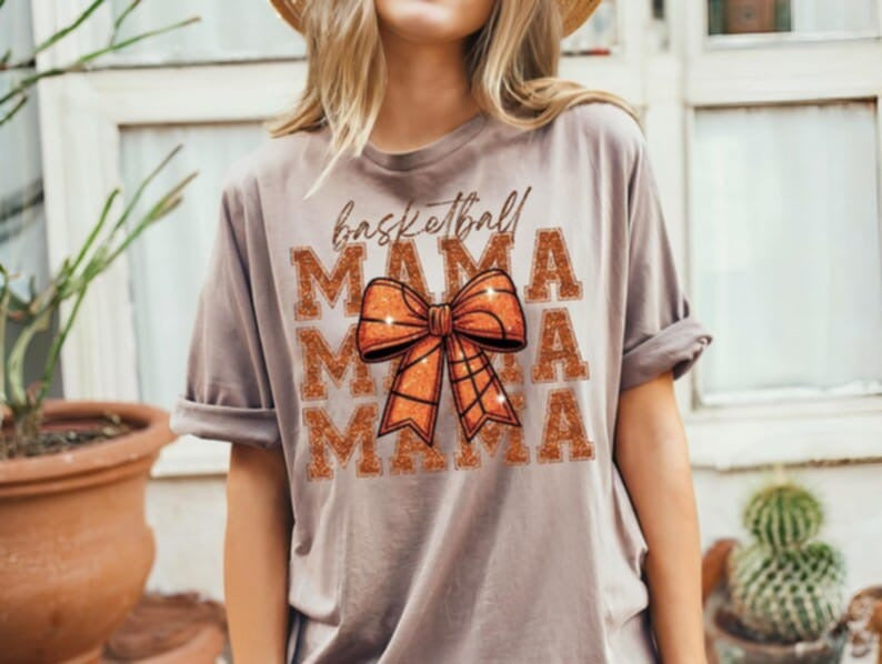 Basketball mama stacked 87781 DTF transfer