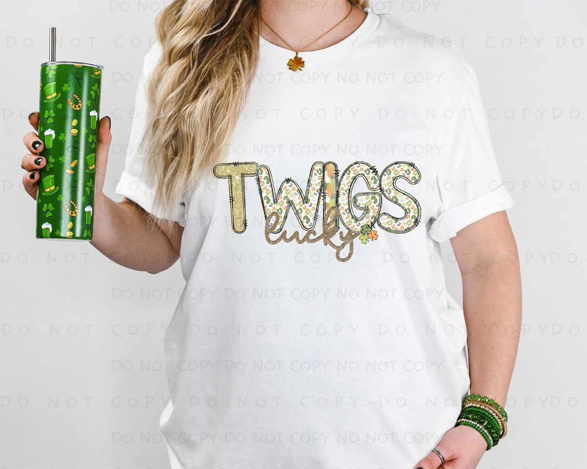 Lucky twigs st Patrick patterns (caplinger) 82493 DTF transfer