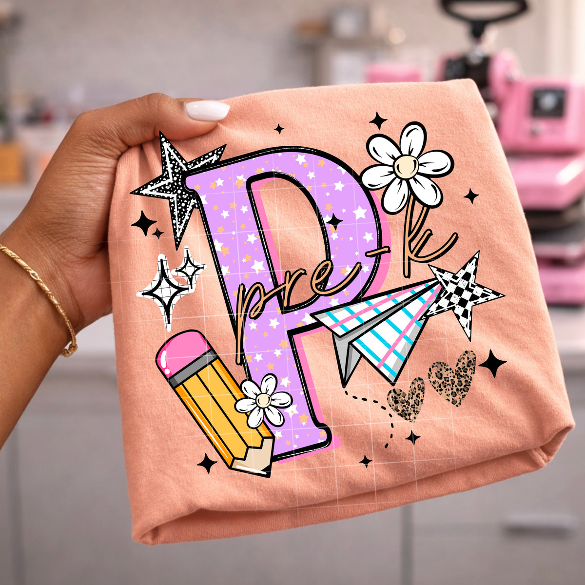Pre K (purple with stars) (CSC) DTF Transfer
