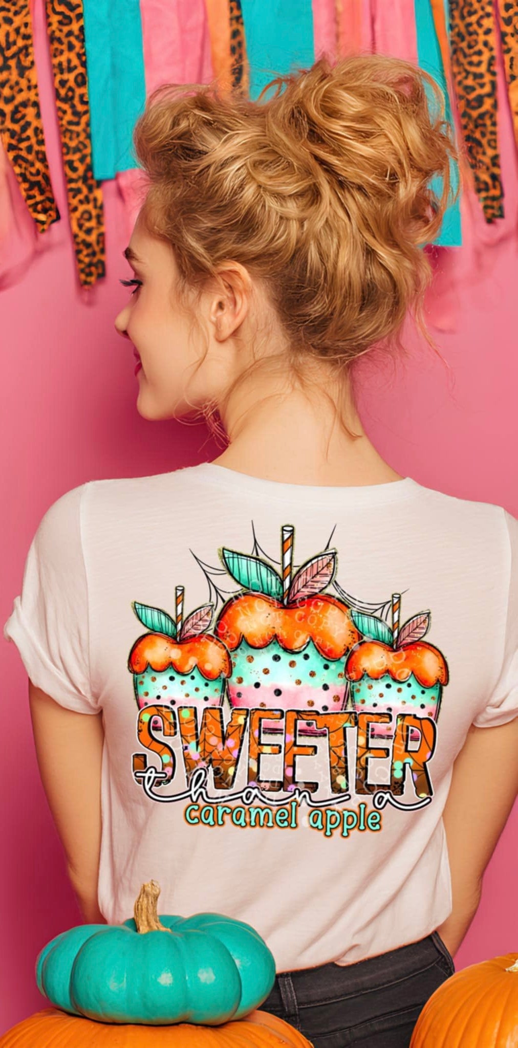 Sweeter than a caramel Apple BACK 106288 DTF transfer