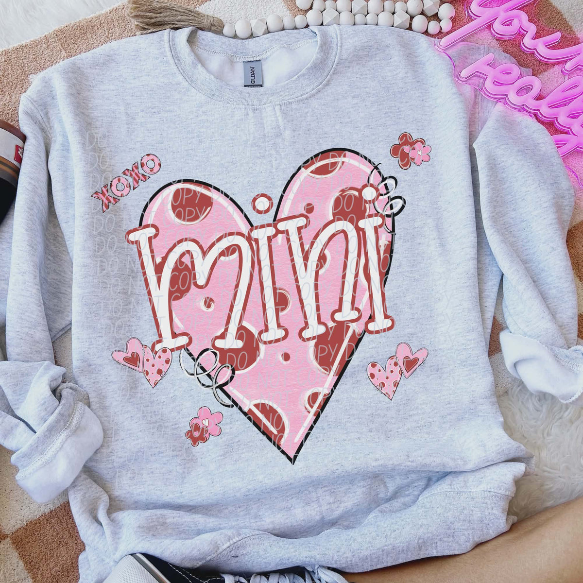 Mini polkadot heart (city) DTF transfer