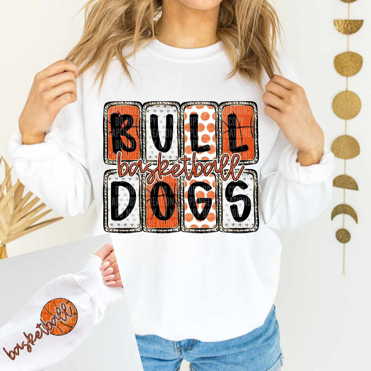 Bulldogs Basketball FRONT (Caplinger) 82850 DTF transfer