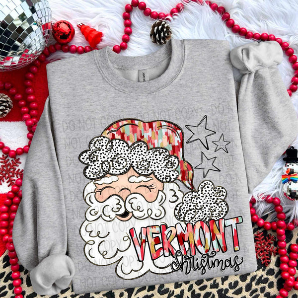 Vermont Christmas Santa (SW) 67223 DTF transfer