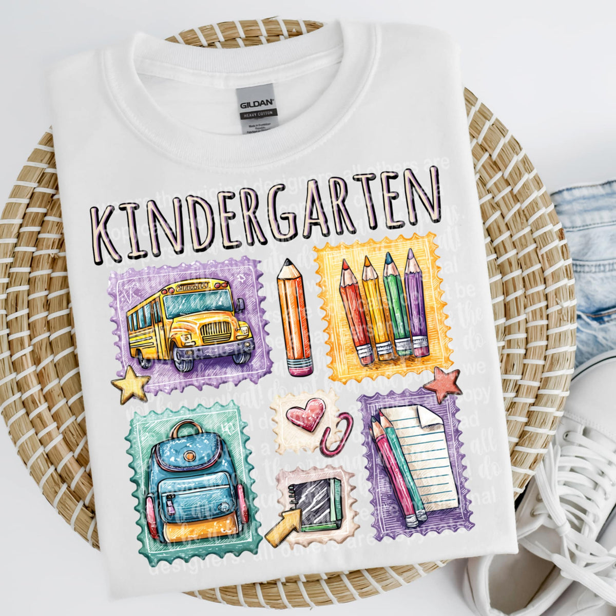Kindergarten stamps (TTD) 109898 DTF transfer