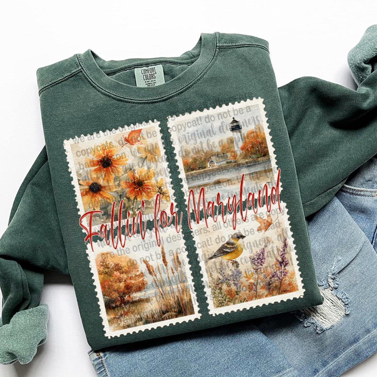 Falling For Maryland Fall Stamps (TTD) DTF transfer