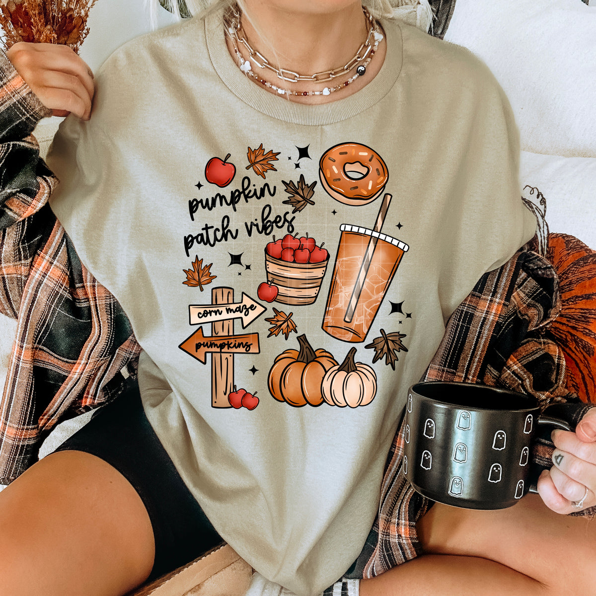 Pumpkin Patch Vibes collage CSC DTF transfer