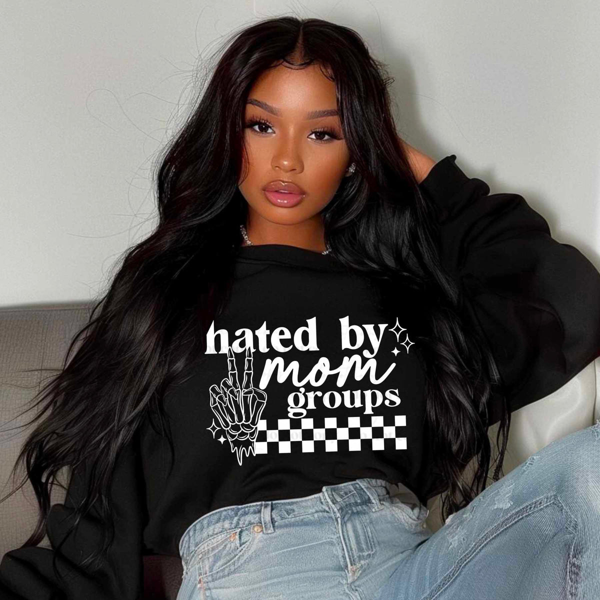 Hated by mom groups WHITE (CSC) 77248 DTF transfer