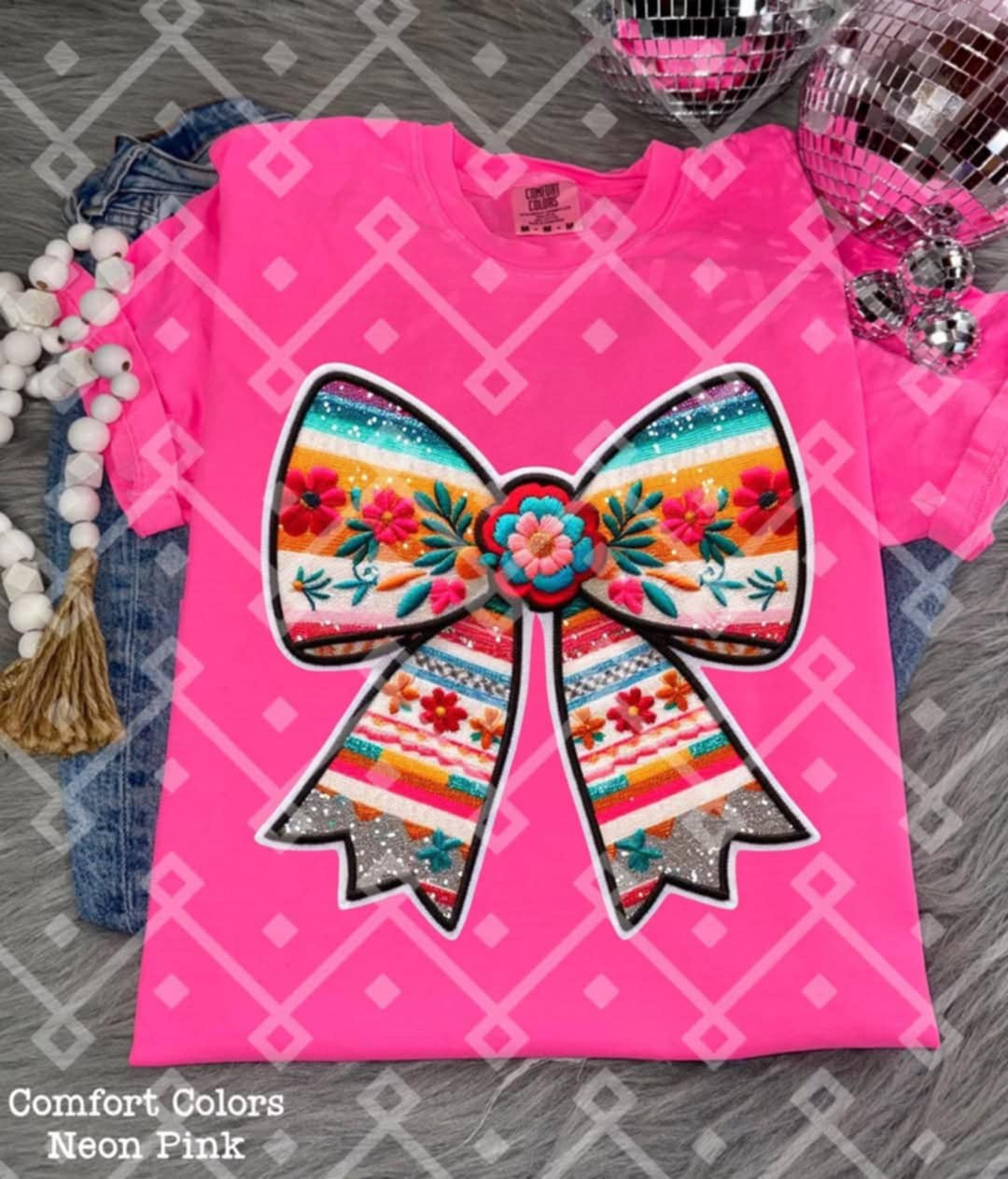 Embroidered bow 2 (Crafti) 103247 DTF transfer