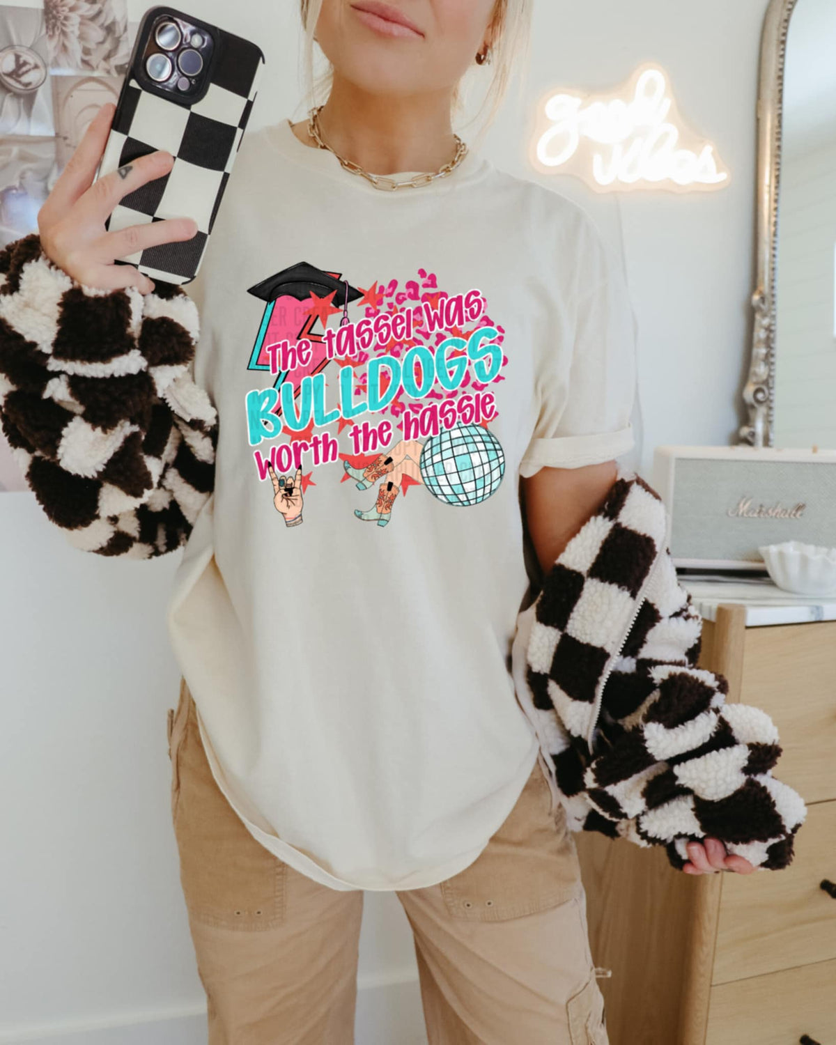 Bulldogs the tassel was worth the hassle (Caplinger) 87721 DTF transfer