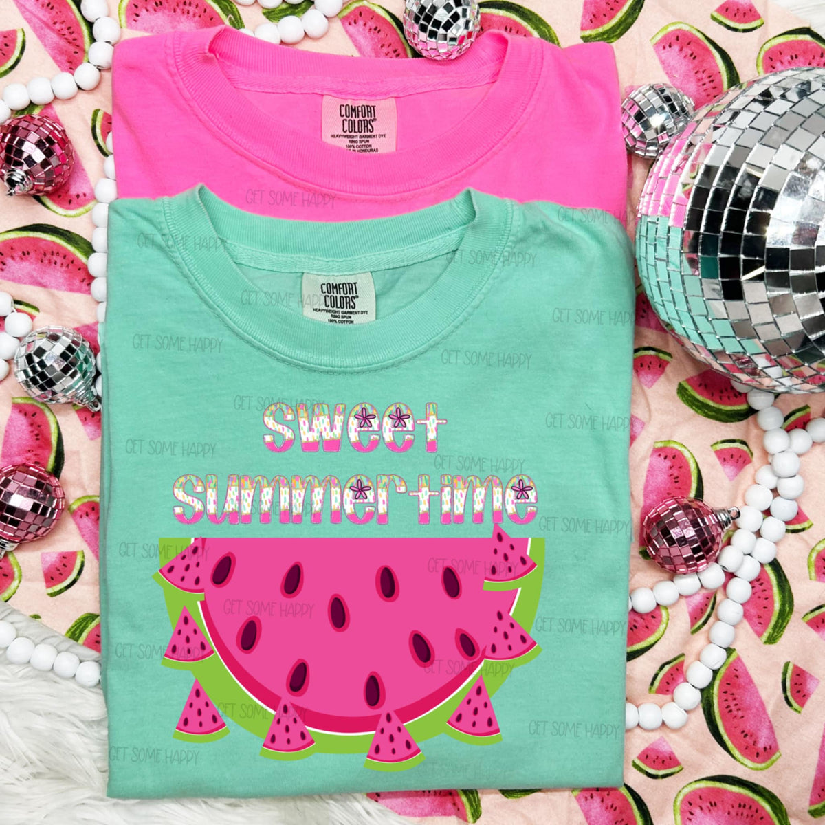 Sweet summer time watermelon 106076 DTF transfer