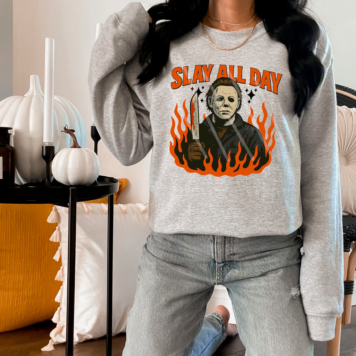 Mike Slay All Day flames (MZ) 113503 DTF transfer