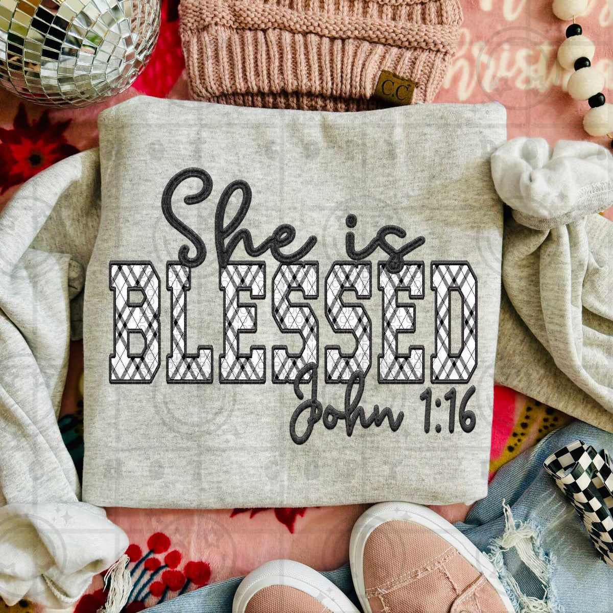 She is blessed (HW) 79366 DTF transfer