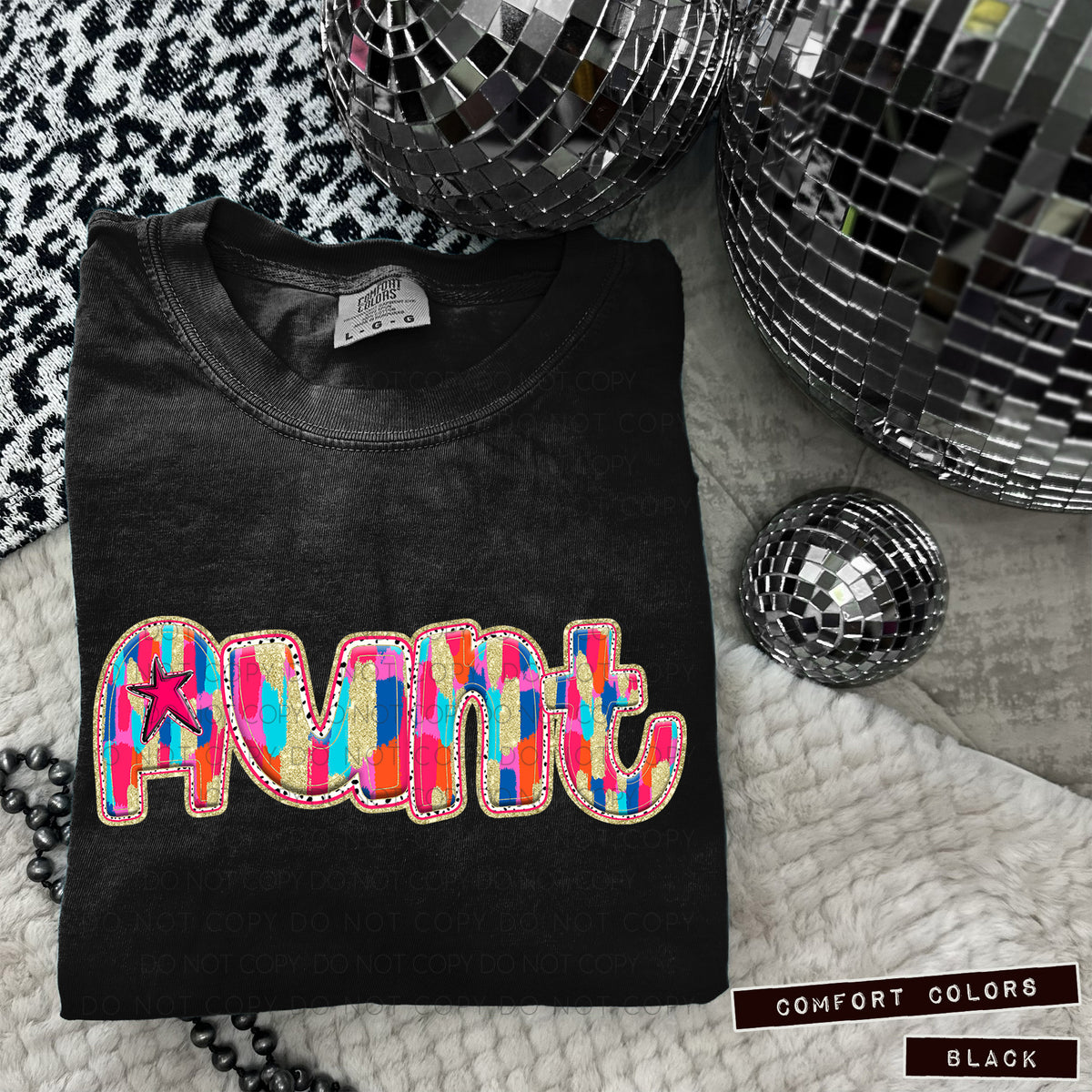 Aunt Tutti Brushstrokes (Caplinger) DTF transfer