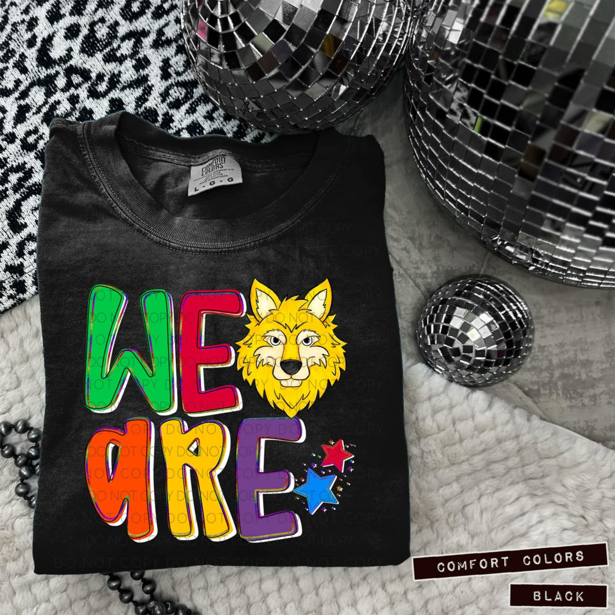 We are wolves yellow (Caplinger) 100794 DTF transfer