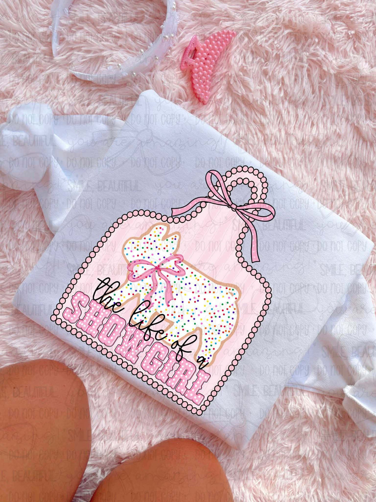The life of a showgirl pig tag (MZ) DTF Transfer