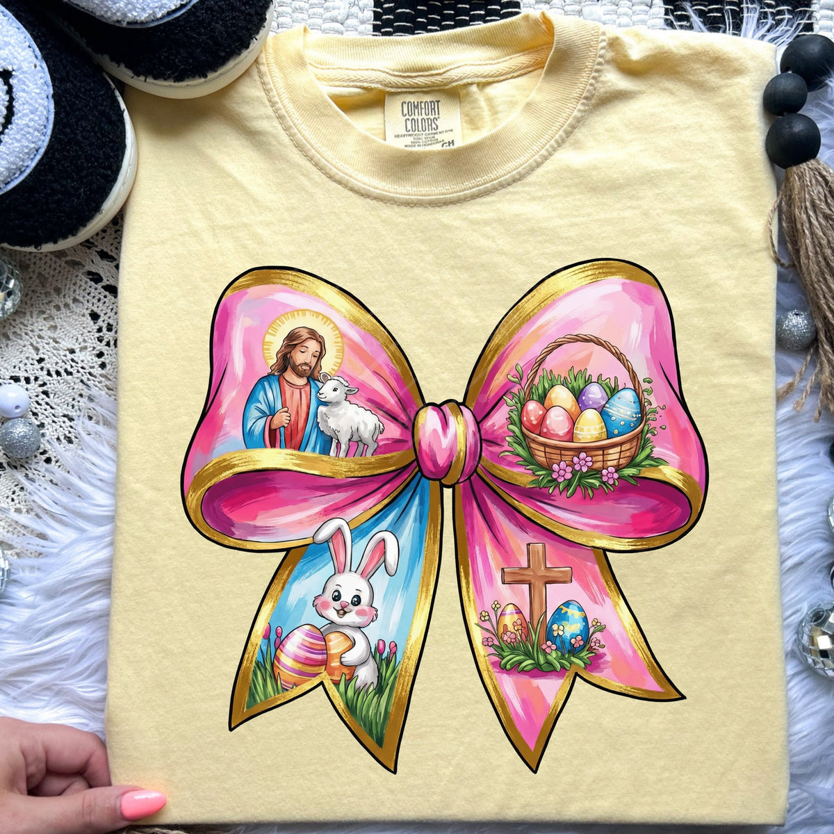 Pink Easter Bow DTF Transfer