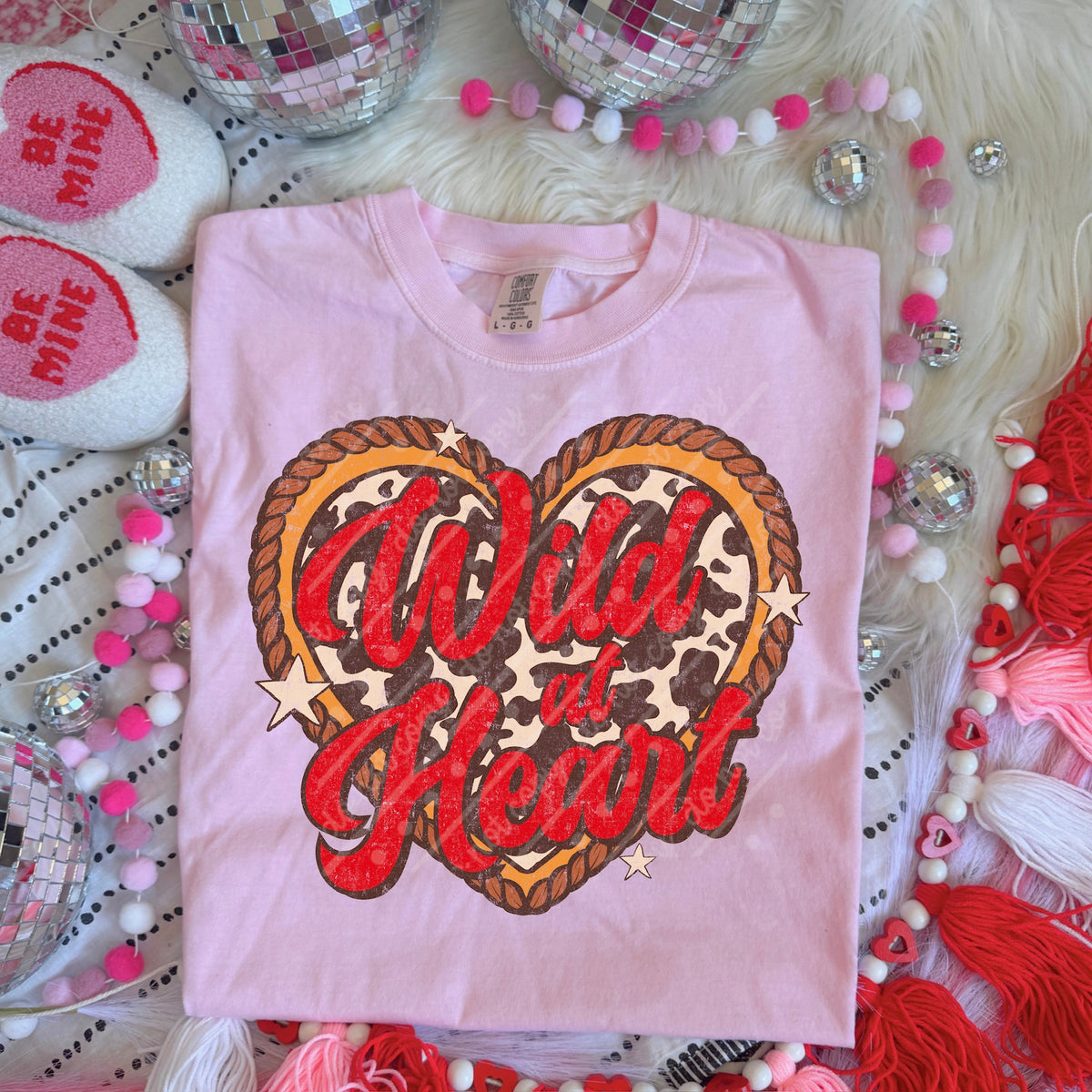 Wild heart cow print (scarlow) DTF transfer