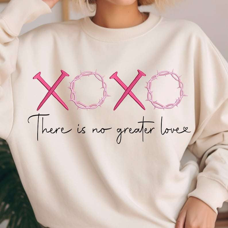 Xoxo nails and crown thorns pink 70765 DTF transfer