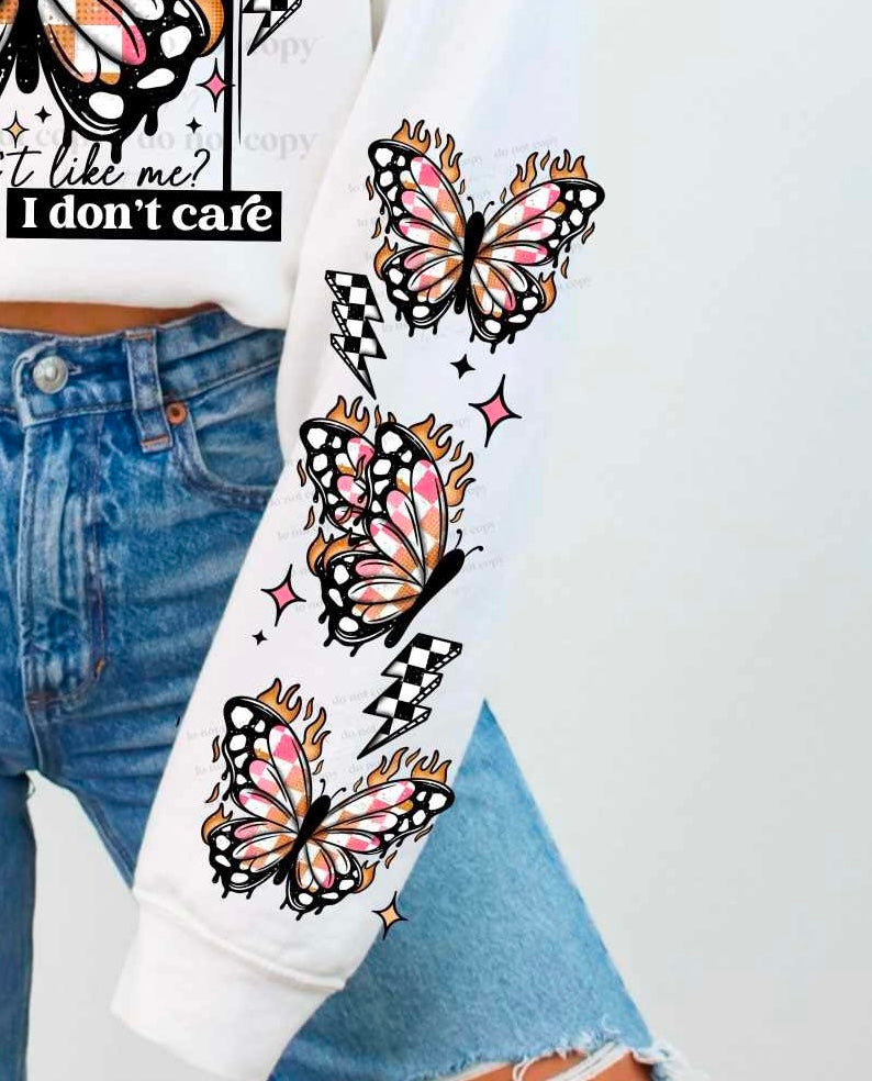 Fiery butterfly SLEEVE (CSC) 84038 DTF transfer