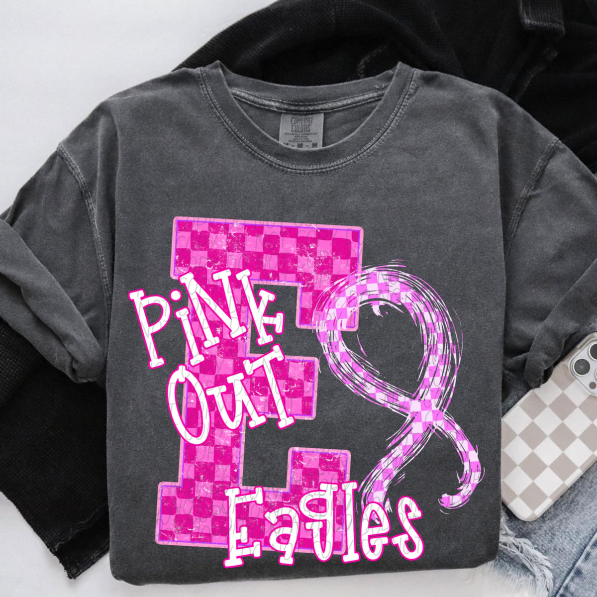 Eagles Pink Out Varsity (city) DTF Transfer