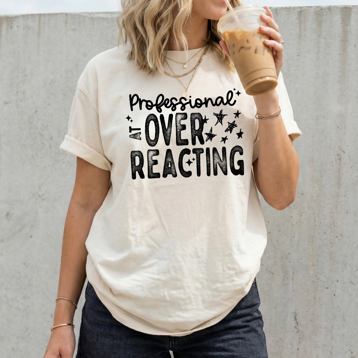 Professional at overreacting (black) (CSC) DTF Transfer