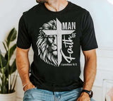 Man of faith white lion 73833 DTF transfer