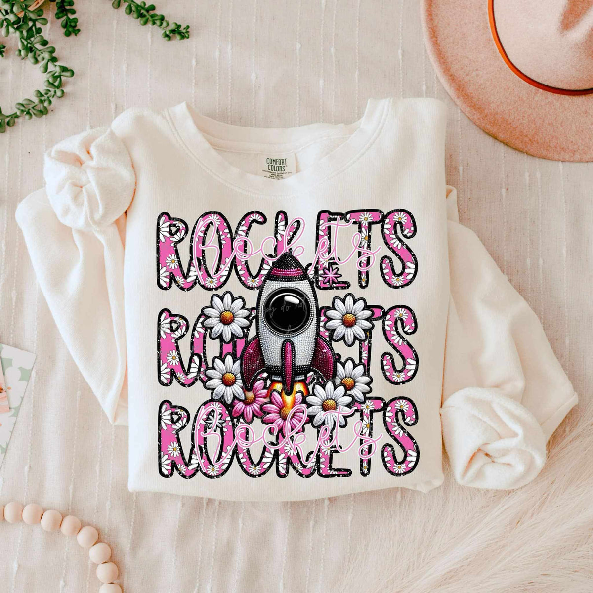 Rockets floral stacked 80646 DTF transfer