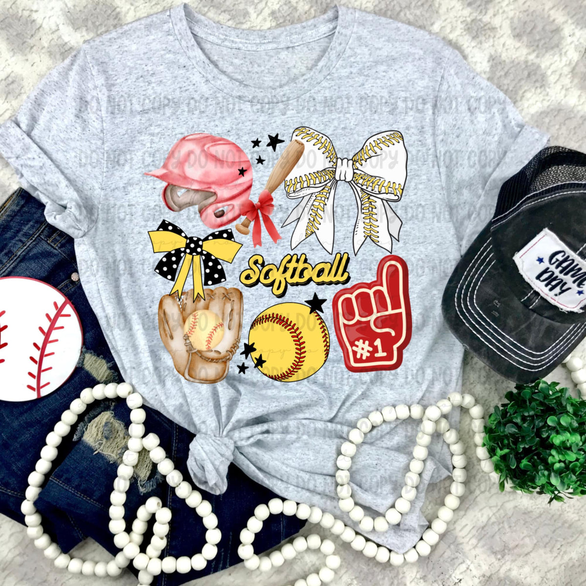 Softball items pink helmet (REVEL) 91249 DTF transfer