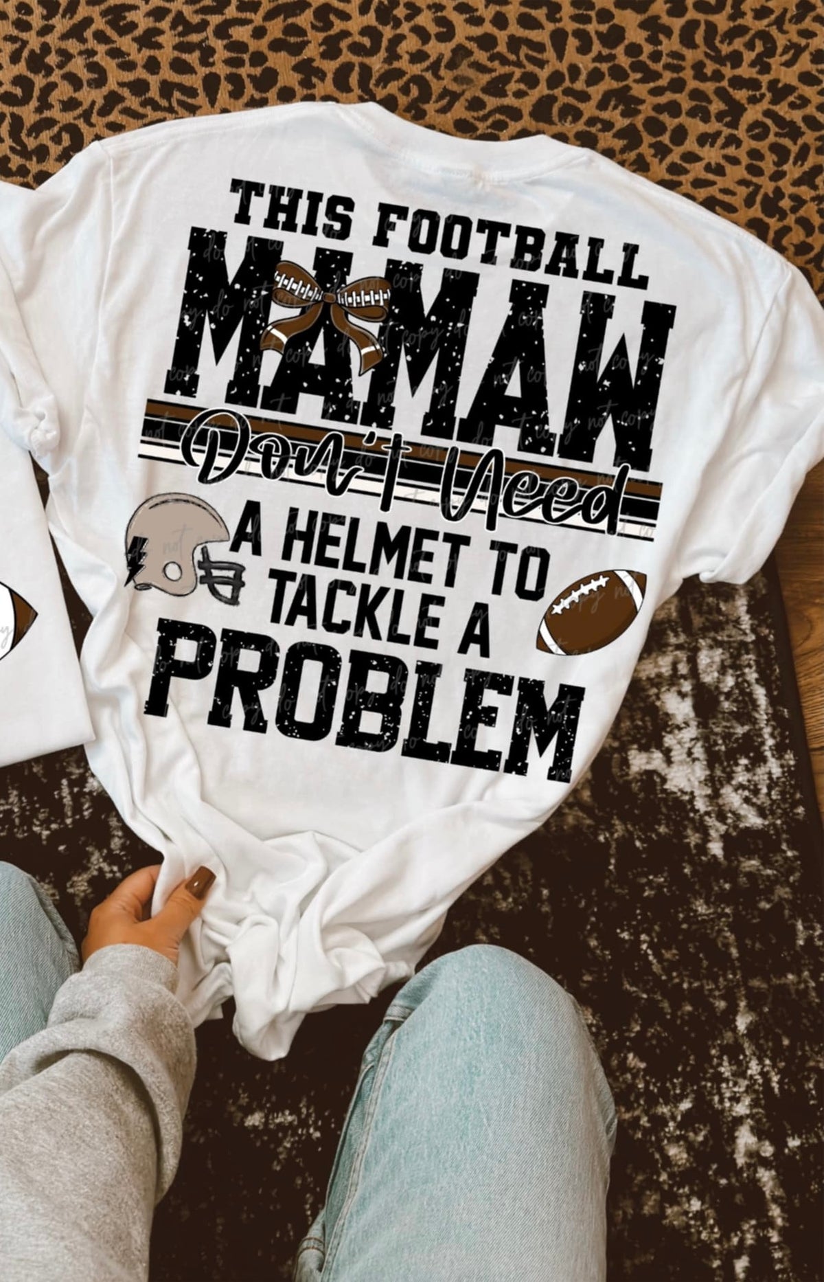 This football Mamaw don’t need a helmet to tackle a problem BOW (VIRGO) 94467 DTF transfer