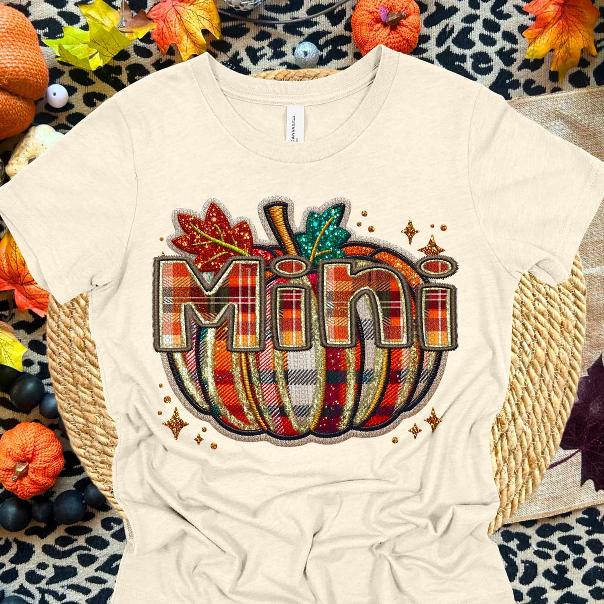 Mini plaid pumpkin (HW) 62496 DTF transfer