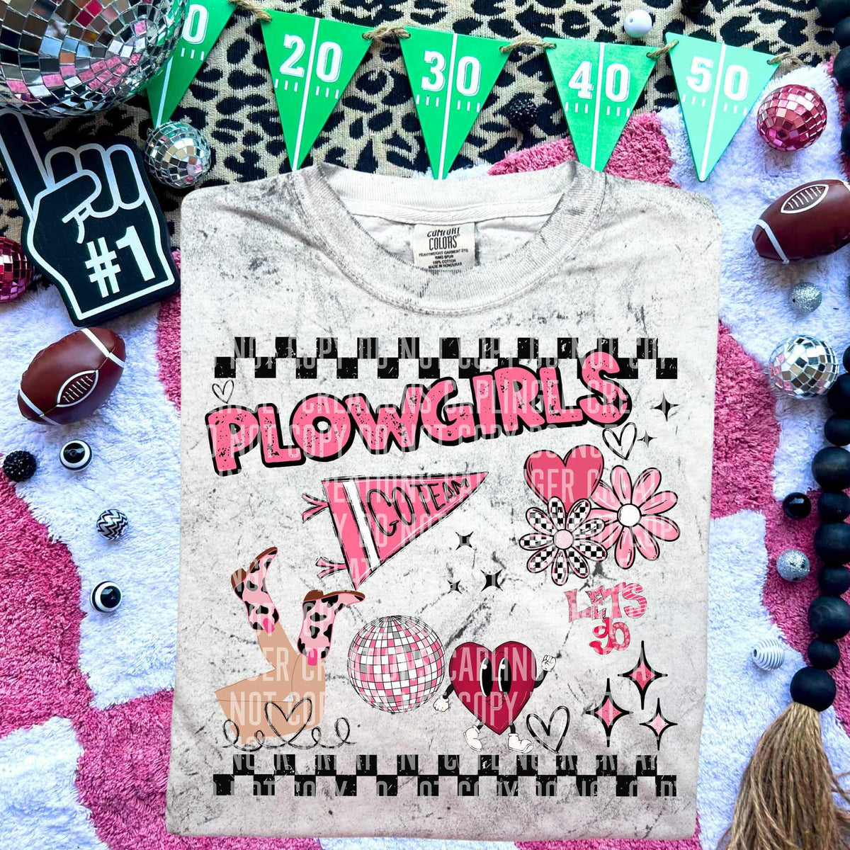 Plowgirls groovy collage (caplinger) 73197 DTF transfer