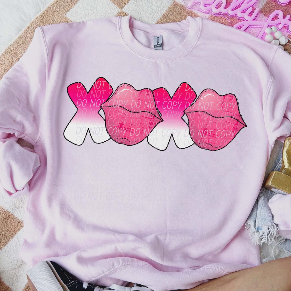 Xoxo kiss (city) DTF transfer