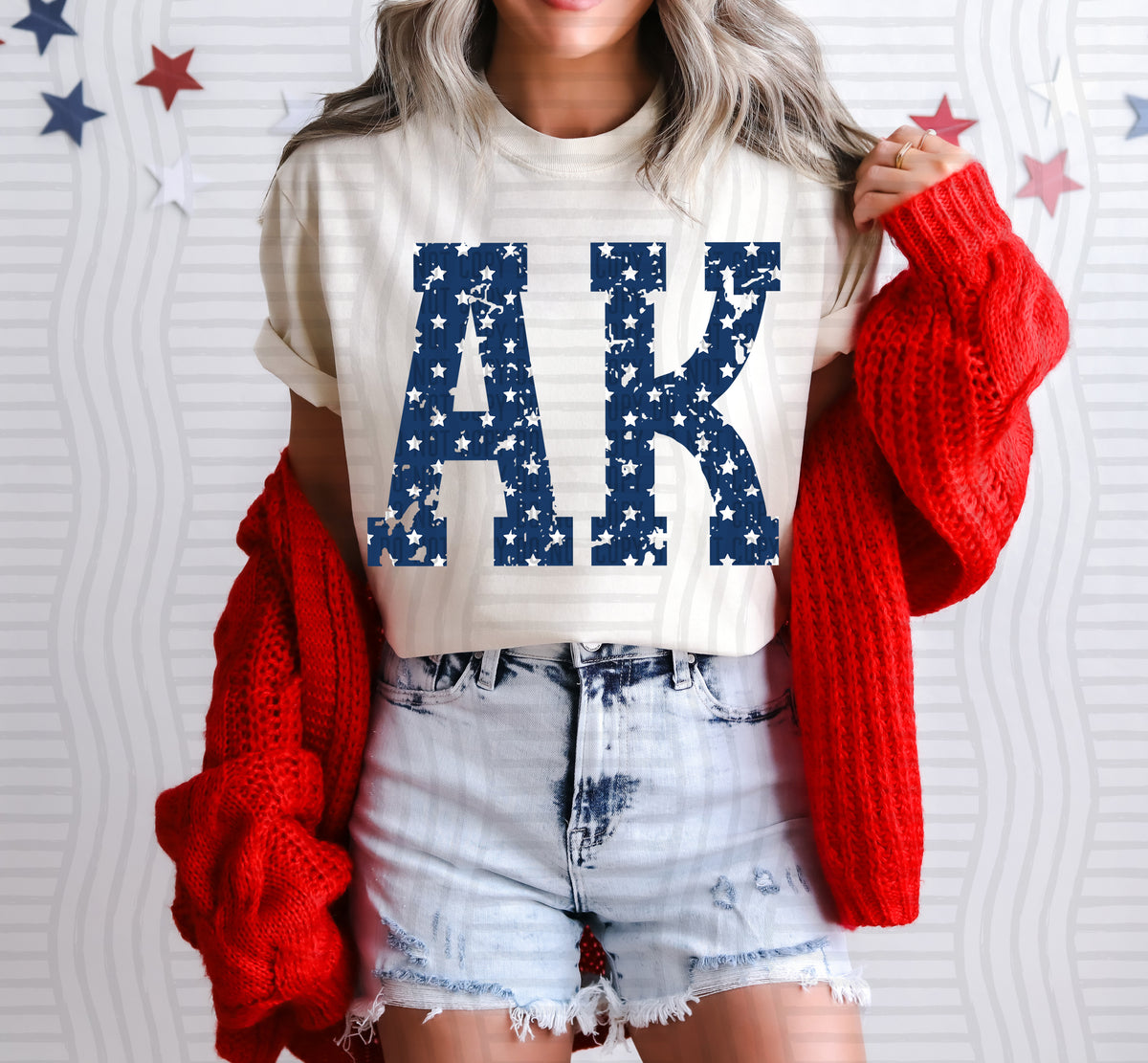 AK white stars (Caplinger) dtf transfer