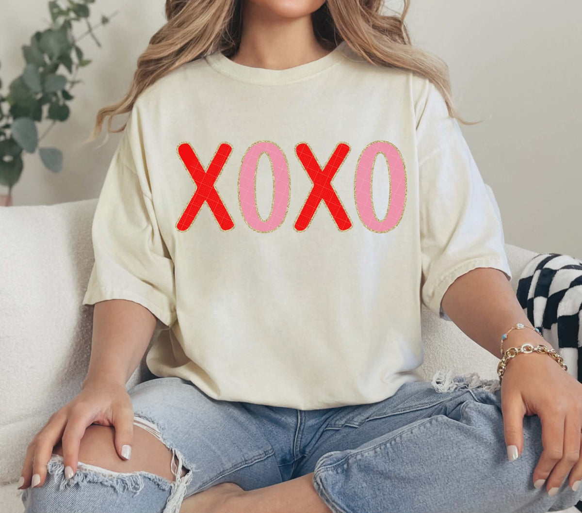 Xoxo pink and red (Linda) DTF transfer
