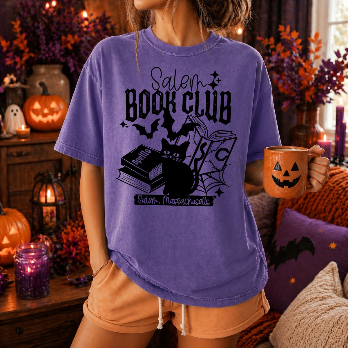 Salem Book Club (single color black) (CSC) DTF Transfer