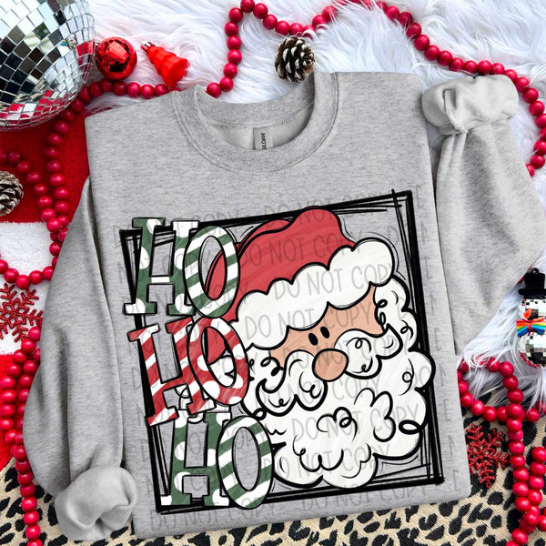 Ho ho ho Santa frame (SW) 62509 DTF transfer