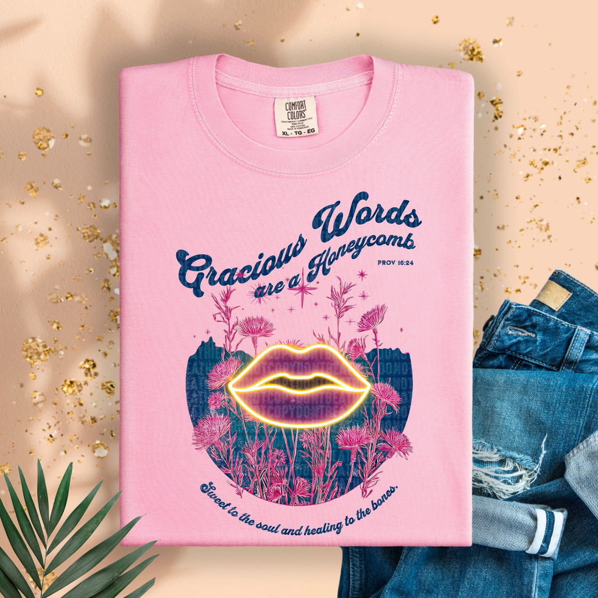 Gracious words are like a honeycomb 94937 DTF transfer