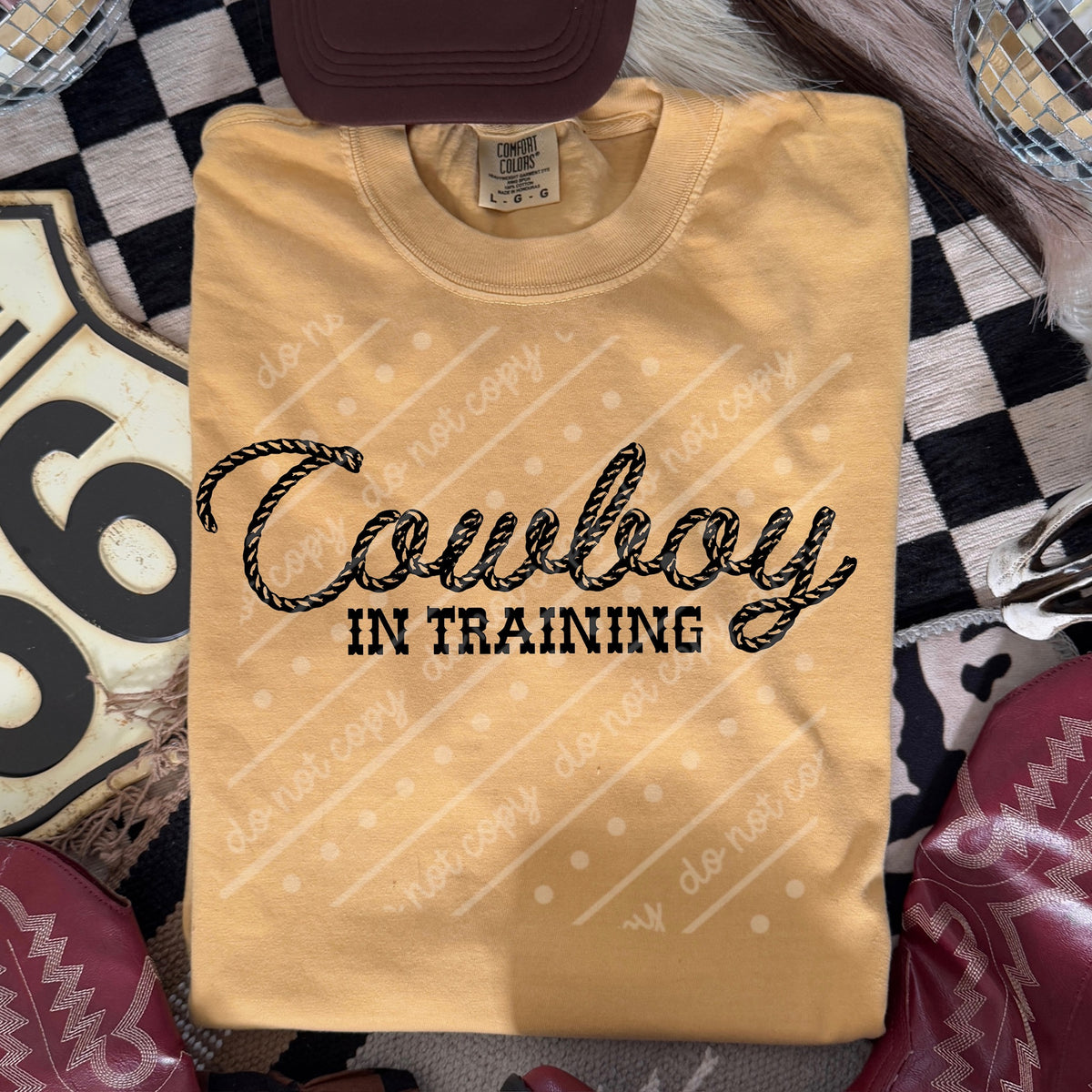 Cowboy in training  (scarlow) DTF Transfer