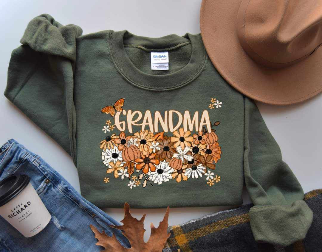 Grandma fall florals 53884 DTF transfer