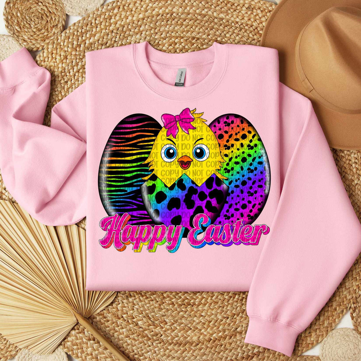 Happy easter rainbow patterns (VP) 82386 DTF transfer