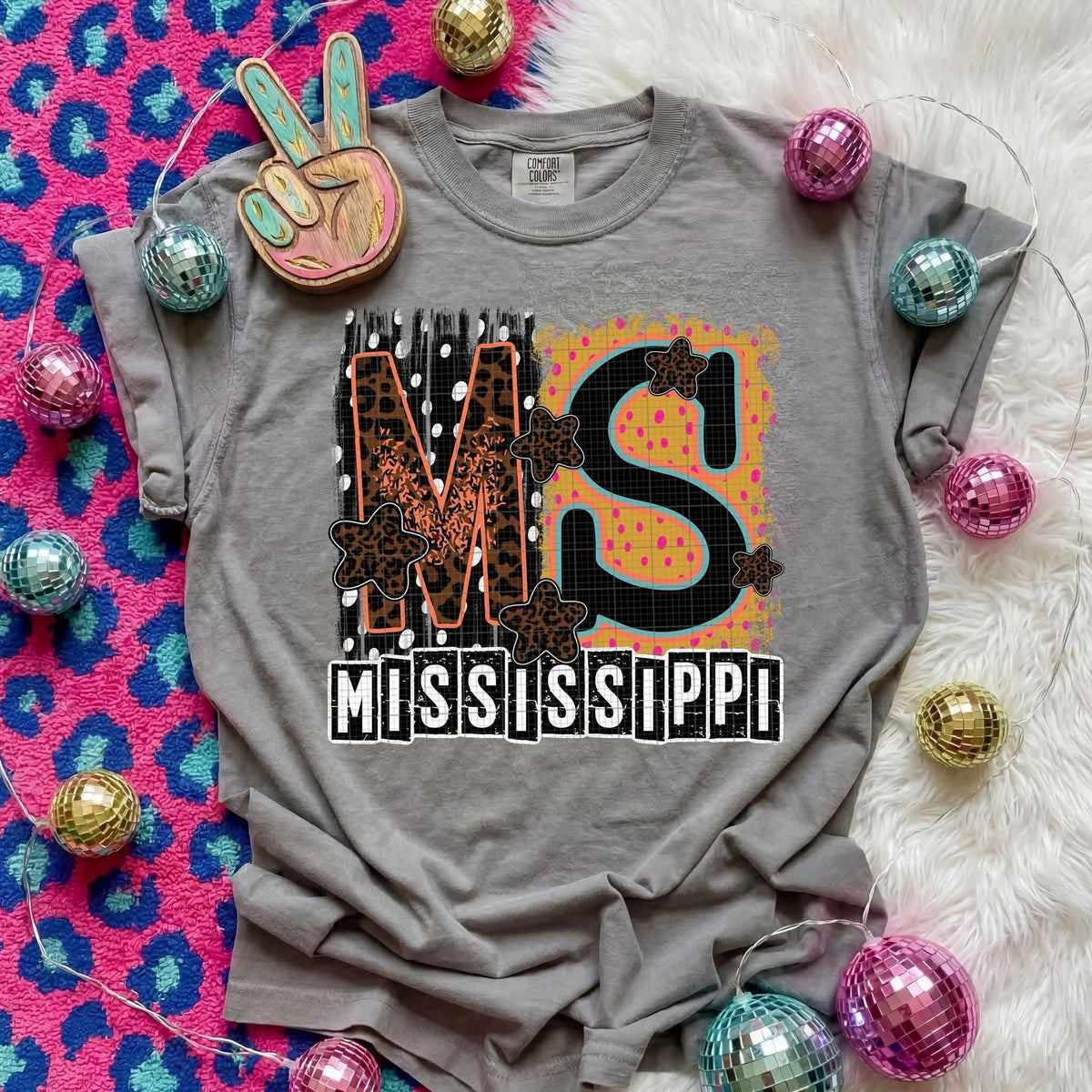 Mississippi Animal Print State (C’s) DTF Transfer