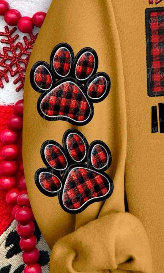 Flannel paws sleeve (VIRGO) 65859 DTF transfer