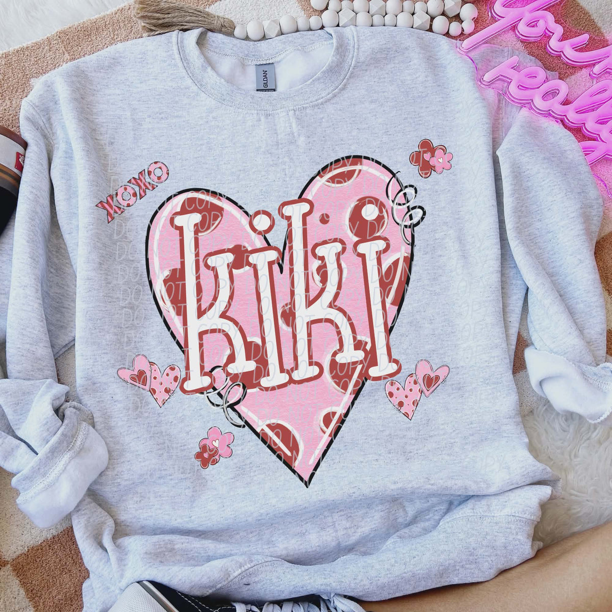Kiki polkadot heart (city) DTF transfer