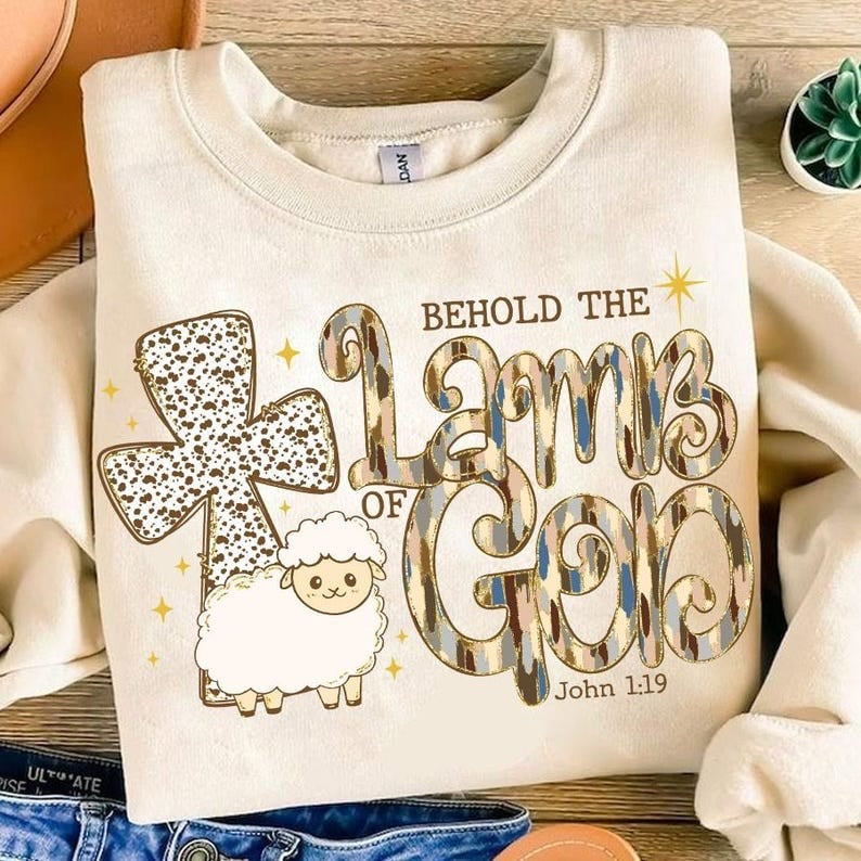 Behold the lamb of god 64863 DTF transfer