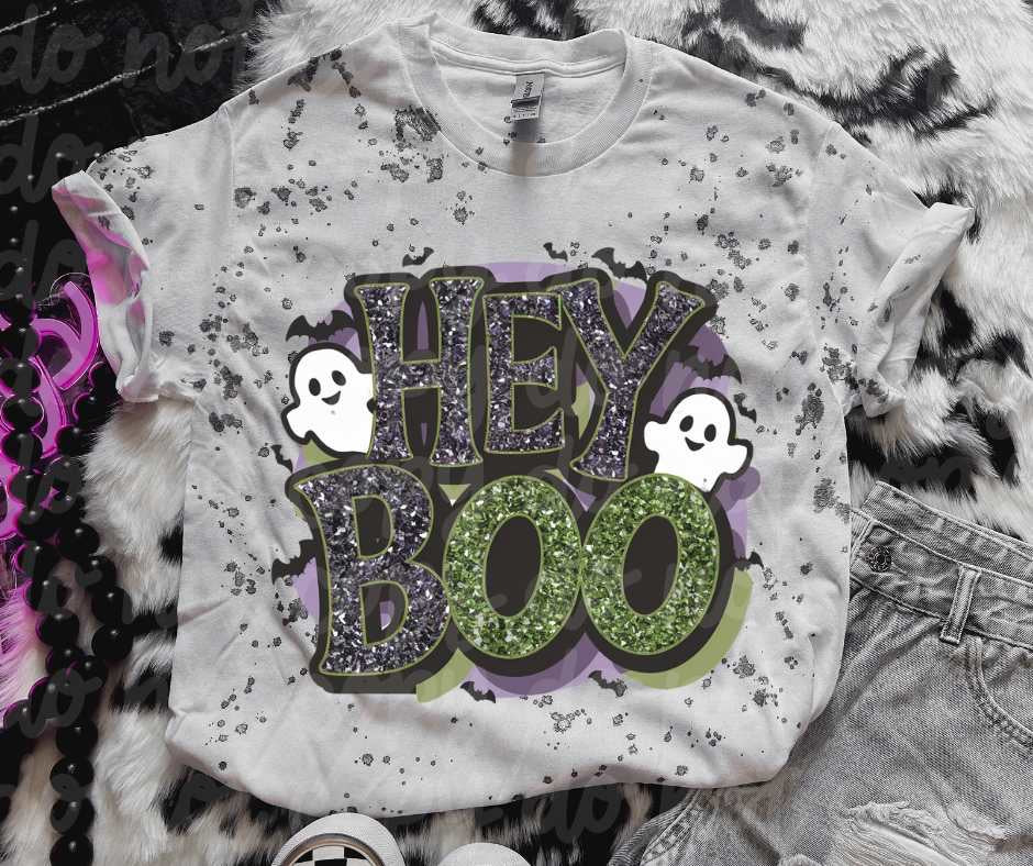 Hey boo black and green (vintage) 53784 DTF transfer