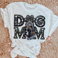 Boxer Dog mom rhinestone 49061 DTF transfer