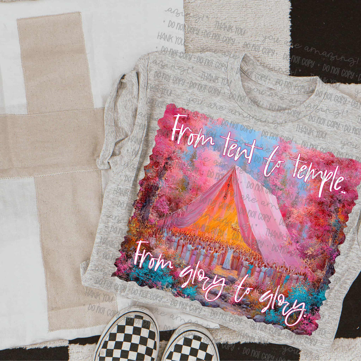 Tent to Temple glory to glory (oh honey) DTF transfer