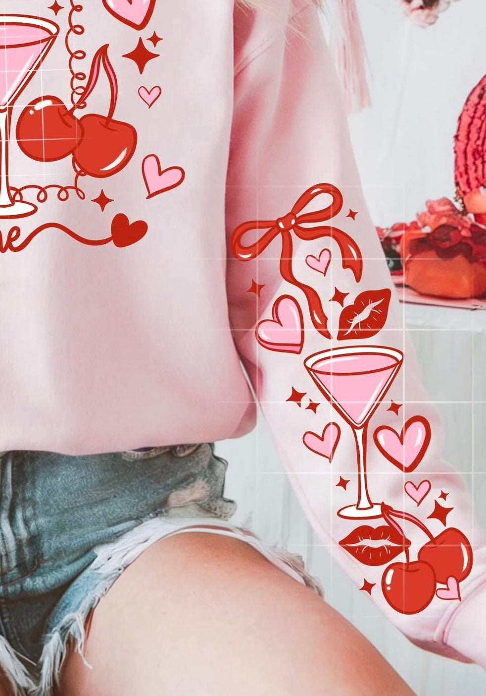 Be Mine Martini (SET OF TWO SLEEVES) (CSC) DTF transfer