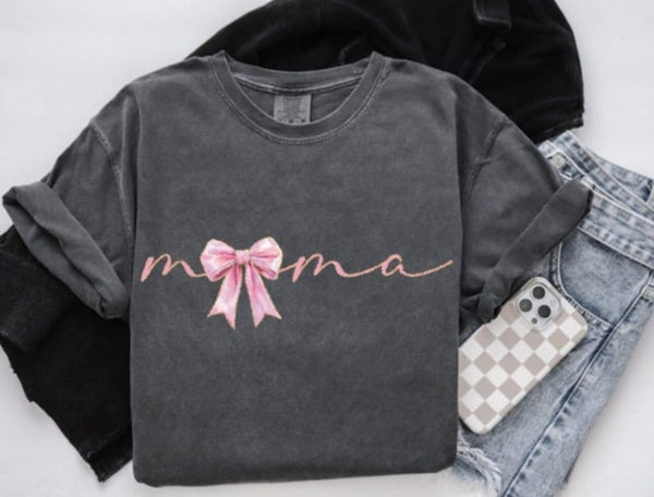 Mama pink bow 87769 DTF transfer